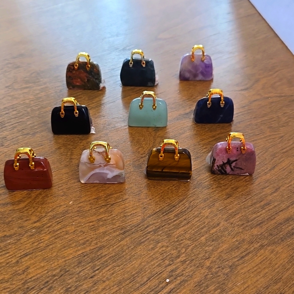 Mini crystal purses